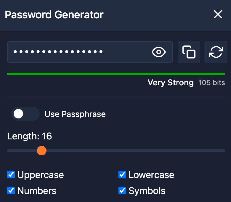The Password Generator Bookmarklet